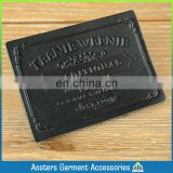 jeans leather patch company custom fashion jeans leather patch labels