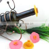Perfect for Wine Champagne Beverage Beer Sunflower Shape Silicone Wine Bottle Stopper thumbnail-5