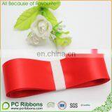 1 1/2" Red Double Face Satin Ribbon Wedding Ribbon by Yard thumbnail-2