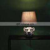 Cheetah Head Animal Statue Funny Small Decoration Customised Office Retro Desk Lamps for Hotel Bedroom thumbnail-7