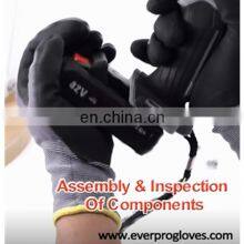 Polyester Nylon Industrial Work Skid Proof Coated Nitrile Foam Gloves Duantes De Nitrilo thumbnail-5
