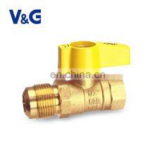Laboratory Shut Off Air Controlled Gas Operated CSA Certified Brass 2 Way Adjustable Ball Valve thumbnail-1