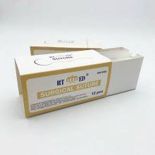 Absorbable Surgical Plain Cought Suture With Neddle, ISO CE Fsccertification, USP7/0-USP4 thumbnail-5