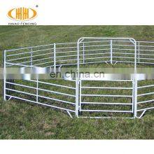 Best Selling Steel Pipe Galvanized Horse Rail Fence, Metal Horse Yard Fence Panel