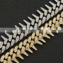 Fashion Funk 18K Gold Plated Jewelry Stainless Steel Men Bracelet Chunky Cuban Link Chain Bangle thumbnail-5