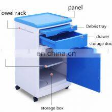 China Manufacturer Hospital ABS Material Bedside Locker With Two Drawers for Hospital Use thumbnail-3