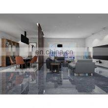 Dark Gray Full Body Marble Design Porcelain Large Slab Tiles