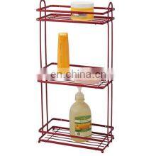 Three Tiers Bathroom Organizer Large Capacity Bathroom Shelf Organizer Iron Powder Coating Bathroom Shelf Storage Organizer thumbnail-1