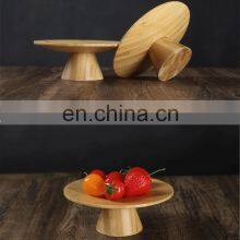 Eco-friendly Bamboo Cake Cookies Stand Wooden Fruit Tray Cupcake Storage Rack Kitchen & Tabletop thumbnail-4