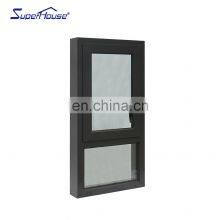 Superhouse California Aluminium Window Florida Miami-Dade NOA Approved Hurricane Proof High Impact Aluminium Awning Windows thumbnail-2