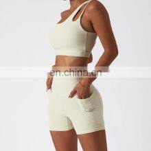 Manufacturer Yoga Set Female Workout Sport Exercise Gym Wear Yoga Clothing Gym Fitness Yoga Sets Activewear Women Workout Sets thumbnail-5