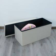 Foldable Storage Ottoman thumbnail-3