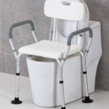 Elderly Bathing Chair Handicapped Bathroom Chair Anti-Silp Aluminum Alloy Height Adjustabl Chair ﻿ thumbnail-2
