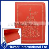 Red Color Printed Star Tree Tablet Case For iPad 4