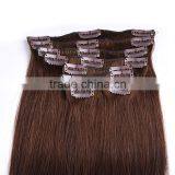 High Quality Clip In Hair Extension, Factory Price Remy Straight Human Hair Extension Quality Choice