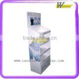 Supermarket Floor Cardboard Underware Promotion 4 Shelves Display