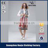 2016 Fashion Detachable Hood Child Denim Vest Kids Jean Vest Waistcoats for Girls thumbnail-2