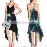 Ocean Dress Spandex Bodycon Dance Wear Stretch Crepe Dress thumbnail-1