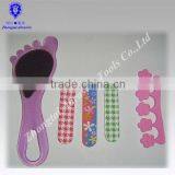 High Quality Pedicure Foot File Wholesale Plastic Foot File With Plastic Handle