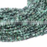 Natural Emerald Chip Stone Bead 36 Inch Strands thumbnail-1