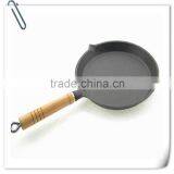 Cast Iron Cookware Fry Pan Skillet Set 3 Skillet With Long Handle thumbnail-2