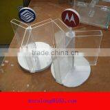 Acrylic Standing Plate Holder Clear Acrylic Giant and Deep Bowl Stand thumbnail-1