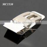 Engrave Hollow Zinc Alloy Pocket Slim Cash Clip Personalized Folding Stainless Steel Metal Money Clip Gift thumbnail-2