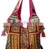 Vintage Banjara Tote Bag Gypsy Hand Bag Ethnic Embroidered Tote Bag Handmade Indian Banjara Bag thumbnail-1