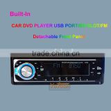 CAR 1 Din DVD/CD/MP3/USB/SD CARD AM/FM PLAYER+AUX INPUT