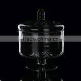 Muirfield Glass Cake Stand With Dome Handmade Mosaic Plant Dish Turkey Cover Handmade thumbnail-1