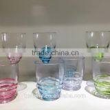 PS Swirl Wine Glass Plastic Swirl Tumbler Plastic Goblet Win Glass With Different Color