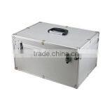 Aluminium Fligh t Case Silver DJ Tool Box 450x310x240mm Internal Divider thumbnail-1