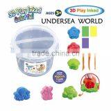 3D Colorful Inked Modeling Play Dough Toys for Children Air Dry Soft Clay Mini Play Dough Set thumbnail-1