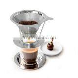 Latest Design 18/8 Stainless Steel Pour Over Cone Coffee Dripper thumbnail-6