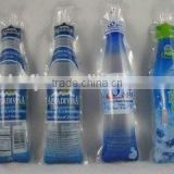 400ml/500ml water bottle shape plastic bag filling and sealing machine