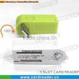 Turnable Head Multifunctional USB Card Reader