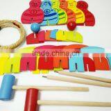 Kindergarten Game 2 in 1 Animal Croquet Set/rope Ring Toss Kids Sport Toy thumbnail-4