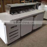 Refrigerator Freezer Stainless Steel Pizza Workbench With Cover