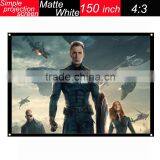 Hot Selling Simpl Matte White 150 Inch Foldable Projector Screen
