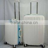 new product for 2015 embossing surface 100% PC trolley luggage
