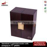 Glossy Lacquer Finish Personalized Wooden Wine Box for 2 Bottles Prices thumbnail-3