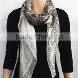 Peacock Printed Square Modal Scarf thumbnail-1