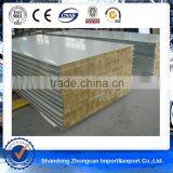 High Quality 1150mm Color PPGI Steel Rock Wool Sandwich Panel for Sale thumbnail-5