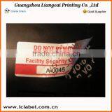 Sheet Packaging Sticker Paper Printed Void Logo Sticker thumbnail-1