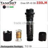 Quality Aluminum 3.7v Rechargeable Flashlight LED Wholesale From Tank007 Manufacturer thumbnail-6