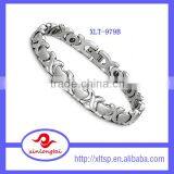 Black Heart Couple Anti-radiation Magnetic Bracelet Stainless Steel Energy Bracelet thumbnail-3