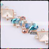 Feilang New Style Teardrop Rhinestone Crystal Cup Chain for Clothing Accessories thumbnail-2