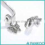 925 Sterling Silver Love Takes Flight, Clear CZ Butterfly Charms Beads Fit Bracelet & Necklace Jewelry Accessories thumbnail-4
