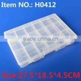 H0412 27.5*18.5*4.5Cm Multipurpose Plastic Box Fishing Tackle Box thumbnail-2
