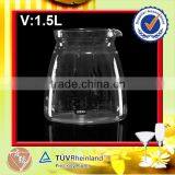 Clear Glass Heat Resistant Teapot Water Pitcher 1.5L thumbnail-1